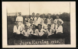 Foto-AK Gruppenbild Vom Jugendturntag 1920  - Other & Unclassified