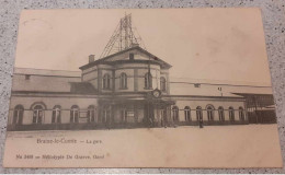 CPA - BRAINE-LE-COMTE - La Gare - 1905 - Envoyée Vers La Panne - Villa Des Alouettes - Av. Des Pêcheurs - Timbrée - Braine-le-Comte