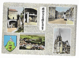 MONTMEDY MEUSE - EGLISE, RUES, BLASON, VUE GENERALE - FLAMME ROUTE DE L EUROPE LIGNY EN BARROIS 1965 - LIBRAIRIE DAVID - Montmedy