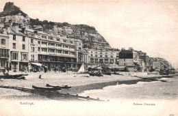 (RECTO / VERSO) HASTINGS - PLEHAM CRESCENT - PLAGE - CPA VICTORIA SERIE - Hastings