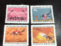 VIET  NAM  NORTH STAMPS-282(1973 4181ST US AIRCRAFT BROUGHT DOWN NORTH VIETNAM)4 Pcs 1set Good Quality - Vietnam