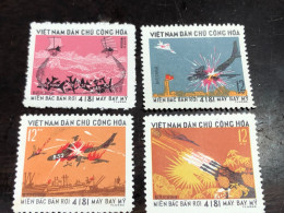 VIET  NAM  NORTH STAMPS-282(1973 4181ST US AIRCRAFT BROUGHT DOWN NORTH VIETNAM)4 Pcs 1set Good Quality - Viêt-Nam