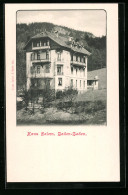 AK Baden-Baden, Haus Salem, Gebäudeansicht  - Salem