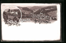 Lithographie Gräfenthal /Thür., Totalansicht, Schloss Wespenstein  - Andere & Zonder Classificatie