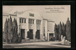AK München, Ausstellung 1908, Künstlertheater  - Tentoonstellingen