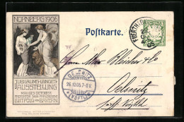 Präge-AK Nürnberg, Jubiläums-Landes-Ausstellung 1906, Ganzsache  - Expositions