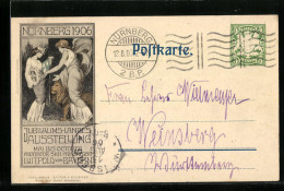 Präge-AK Nürnberg, Jubiläums-Landes-Ausstellung 1906, Ganzsache  - Expositions