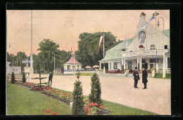 AK Regensburg, Oberpfälzische Kreisausstellung 1910, Haupt-Restaurant  - Exposiciones