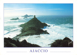 CPSM Ajaccio-Tempête Sur Les Iles Sanguinaires-Timbre       L2949 - Ajaccio