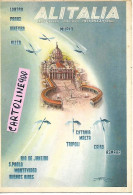 Aerei Aereo Cartolina Con  Pubbicita Alitalia Aerolinee Italiane Internazionali  Veduta Anni 50 60 (v.retro) - Altri & Non Classificati