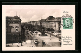 AK Berlin, Unter Den Linden Mit Denkmal Friedrichs D. Gr. Und Staatsbibliothek  - Mitte