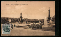 AK Berlin, Bismarckdenkmal Und Siegessäule  - Tiergarten