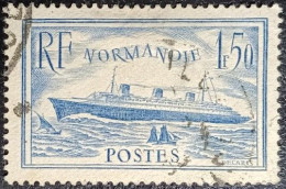 FRANCE Y&T N° 300. Paquebot Normandie Bleu Clair. Oblitéré CàD. TB... - Gebraucht