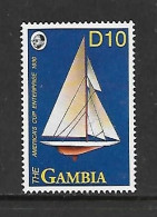 GAMBIE 1992 AMERICAS CUP- BATEAUX  YVERT N°1259 NEUF MNH** - Schiffe