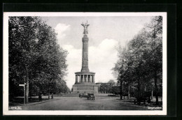 AK Berlin, Siegesallee Und Siegessäule  - Tiergarten