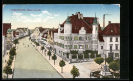 AK Ingolstadt, Harderstrasse Mit Denkmal Aus Der Vogelschau  - Ingolstadt