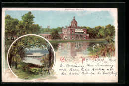 Lithographie Potsdam, Glienicker Brücke Und Marmor Palais  - Potsdam