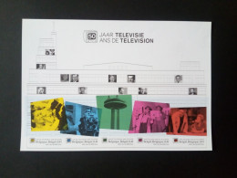 BELGIEN SONDERDRUCK VON BLOCK 91 POSTFRISCH(MINT) 50 JAHRE BELGISCHES FERNSEHEN 2003 - 1961-2001