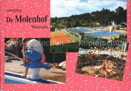 72419697 Weerselo Camping De Molenhof Schwimmbad Kinderbecken Schlumpf  - Autres & Non Classés