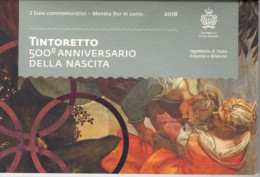 San Marino 2018  2 Euro Commémorative "500 Ans De La NAISSANCE DE TINTORETO (en Coffret BU) - San Marino