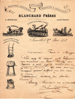 Facture - Lettre 1878 - BLANCHARD à Joinville (52) - Maréchalerie - Agricole - Pas Carte Postale - - Otros & Sin Clasificación