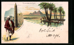 Lithographie Gizeh, Obélisque De Luxor, Les Pyramides  - Altri & Non Classificati