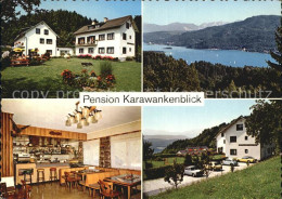 72417682 Poertschach Woerthersee Pension Karawankenblick Gastraum Parkplatz Poer - Other & Unclassified