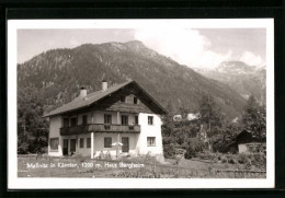 AK Mallnitz, Haus Bergheim Vor Bergkulisse  - Andere & Zonder Classificatie