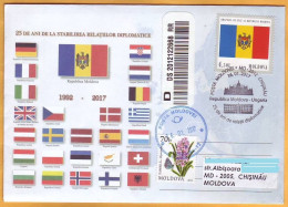 2017  Moldova Moldavie Moldova-Hungary. 25 Years. Diplomatic Relations.  Special Cancellations. Envelopes. - Moldavie
