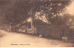 VILLEBOURG - ENTREE DU VILLAGE - ALGERIE. VILLAGE ACTUEL LARHAT. PRES DE CHERCHELL. - Sonstige & Ohne Zuordnung