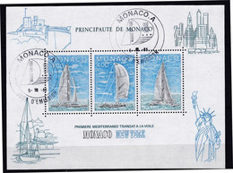 Monaco, Première Mediterranée Transat A La Voile Monaco New York, 1985 - Gebruikt