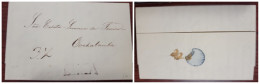 O) PERU, PREPHILATELIC - PRESTAMP, 3 ½  HANDSTRUCK,  - LIMA MARK IN BLACK, MAIL BY STEAM BOAT, SCARSE ENVELOPE - Perù