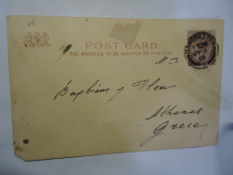 UNITED KINGDOM  POSTCARDS  MANGESTER 1901  THE SHRIMPER  STAMPS AND POSTMARK VICTORIA 1901 - Andere & Zonder Classificatie