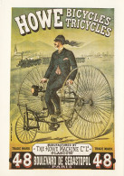 Howe Bicycle Tricycle Advertising Postcard Cycling - Wielrennen