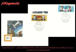 RUSIA SPD-FDC. 1974-15 LANZAMIENTO DE LAS NAVES ESPACIALES SOYUZ 12 & SOYUZ 13 - FDC