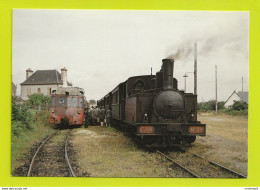 22 PORDIC TRAIN Avec Locomotive à Vapeur Relaye Un Autorail En Panne En Août 1956 - Autres & Non Classés