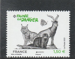 FRANCE 2021 FAUNE EN DANGER NEUF YT 5489 - Unused Stamps