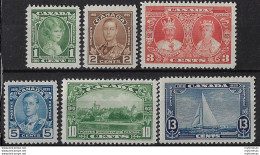 1935 Canada Silver Jubilee 6v. MNH SG. N. 335/40 - Other & Unclassified