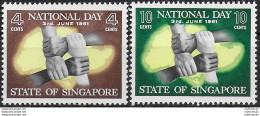 1961 Singapore National Day 2v. MNH SG N. 61/62 - Otros & Sin Clasificación