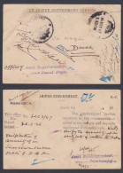 Inde British India Jaipur State 1947 Used Government Service Postal Service, Postcard, Post Card, Postal Stationery - Jaipur