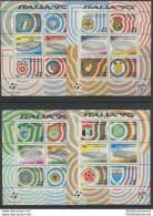 1990 Italia - Repubblica , 6 Foglietti "Italia '90" - BF 4/9 - MNH** - Blokken & Velletjes