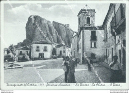 Ca649 Cartolina Pizzoferrato La Piazza La Chiesa Il Pizzo Chieti Abruzzo Bella!! - Chieti