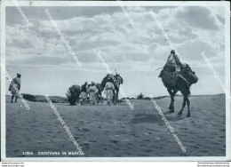 Ca622 Cartolina Ex Colonie Carovana In Marcia Storia Postale Libia 1940 - Other & Unclassified