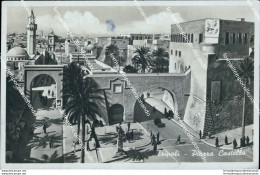 Ca587 Cartolina Ex Colonie Tripoli Piazza Castello  Storia Postale Libia - Autres & Non Classés