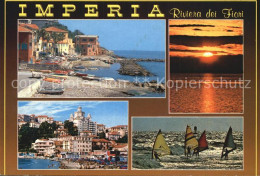 72414442 Imperia Porto Maurizio Sonnenuntergang Surfer Imperia - Autres & Non Classés