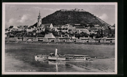 AK Hainburg A. D. Donau, Schlossberg, Dampfer Rauscht Am Ort Vorbei  - Andere & Zonder Classificatie