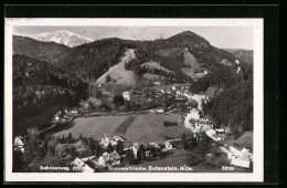 AK Gutenstein, Ortsansicht Mit Schneeberg  - Autres & Non Classés