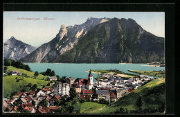 AK Ebensee /Salzkammergut, Ortsansicht Mit See Und Bergen  - Autres & Non Classés