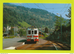 Valais CHAMPERY TRAIN Aigle Ollon Monthey Champéry Automotrice En Gare VOIR DOS - Champéry