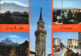 72414146 Cuneo Bruecke Panorama Platz Kirchturm Cuneo - Autres & Non Classés